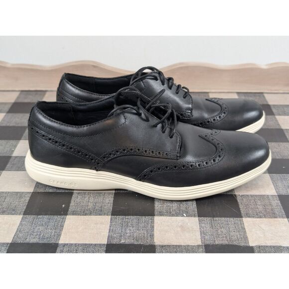 Cole Haan Zero Grand OS Wingtip Oxfords Black Men's Size 11M - Picture 5 of 15